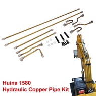 Huina 1580 Upgraded Hydraulic Copper Pipe Kit for RC Hydraulic Excavator Boom Arm Model Accessories