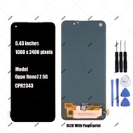 Oppo Reno7 Z 5G LCD Display Touch Screen Digitizer Assembly For Reno 7z CPH2343 LCD
