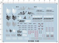 61598 1/48 RX-93-2 Hi-Nu hi-new hi-v gundam HEAD 海牛頭胸像 高達 水貼紙