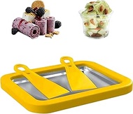 Ice Cream Roll Maker Rolled Ice Cream Machine, Sweet Spot Pan, Instant Cold Plate, Ideal for Making