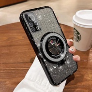 Case Infinix Hot 9 10 Play Note 30 Pro Case Standing Glitter Stand Holder