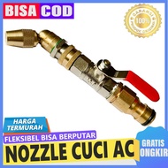 Flexible ac washing nozzle can rotate 360 degrees - bent nozzle