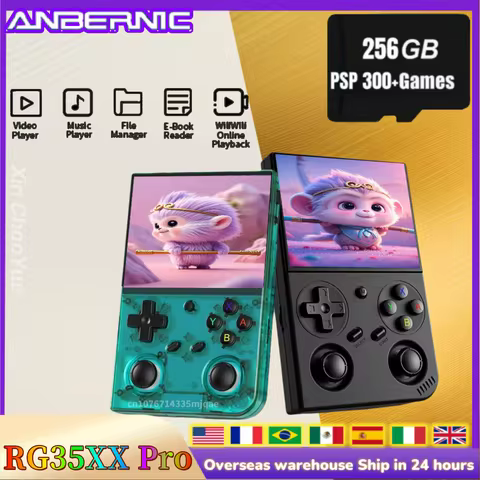Anbernic RG35XX PRO RG 35XXPRO Retro Handheld Game Console Retro Video Gaming Player Linux 64-bit 3.