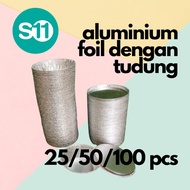 50/100 Set Round Aluminium Foil Disposable Loh Mai Kai/Pie Tart