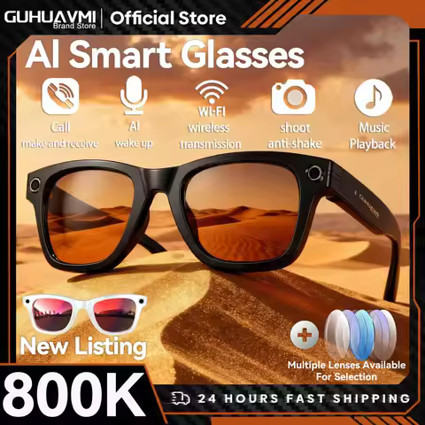 2025 smart glasses bluetooth camera Recording Videos AI Photo Recognition Answer 100+ Languages Tran