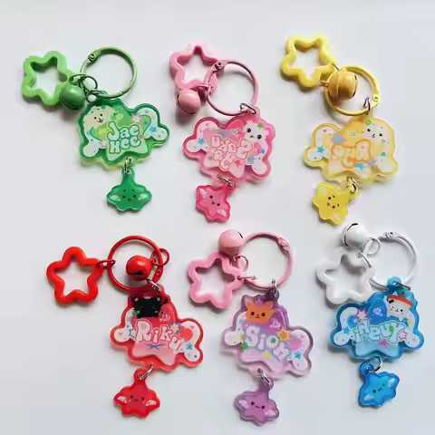 Kpop Idol Boy New Style Cute Acrylic Backpack Keychain Ornament Decoration TaeYong Riku Johnny JaeHy