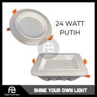 LED PANEL DOWNLIGHT INBOW ROUND SQUARE 24W WHITE 24 W WATT