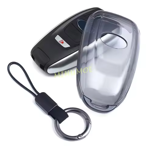 Black Transparent Car Key Fob Case Cover Keychain For Subaru Forester Crosstrek Impreza XV Outback A
