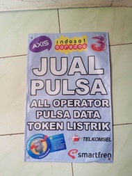 Spanduk Banner Baliho Jual Pulsa