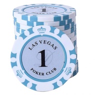 【SG Supplier】Las Vegas ABS $1 Poker Chip 14g Clay inlaid w iron Poker Chip Mahjong/Poker Chips Texas