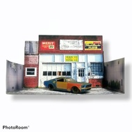 The Old Garage Diorama Papercraft