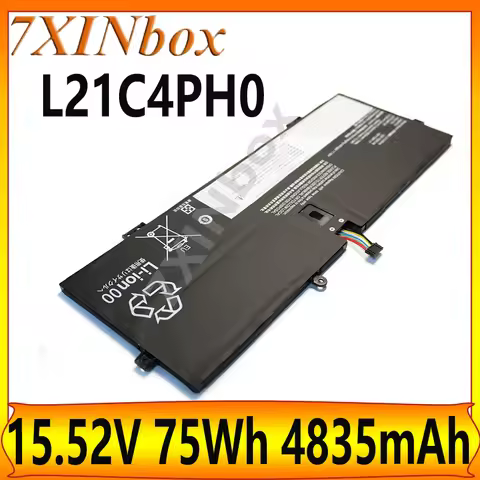 7XINbox L21C4PH0 L21B4PH0 L21D4PH0 15.52V 75Wh 4835mAh Laptop Battery For Lenovo Yoga 9 14IAP7 82LU 