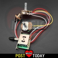 Electric Guitar Wiring Harness Prewired Kit Pots 3 Way 5 Way Switch Volume Tone Control Wiring