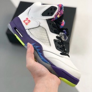 AJ5 High-Top Basketball Shoes Retro Casual Sports Shoes Fashion Trendy Men's Shoes Cushioning Wear-R