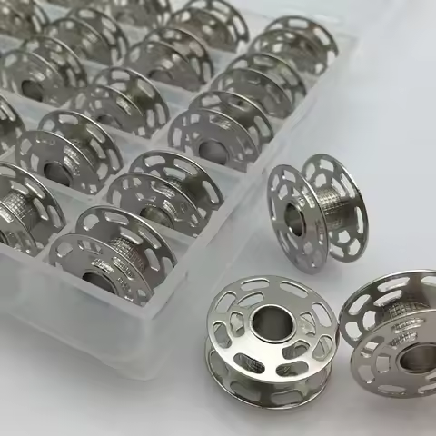 25PCS BOBBINS WITH Clear BOX 0060265000QW - BERNINA bobbin 0060265000 180 185 190 200 435 450 640 73