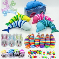 New slug decompression toy Fidgetslug slug wriggling caterpillar puzzle fingertip snail children's t