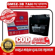 Aki Motor Merk Baole Batteray Power Type GM5Z-3B 7AH 12 Volt 7Ampere