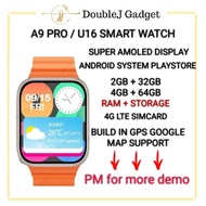 ( Ready Stock ) A9 PRO / U16 Smart Watch Super Amoled With Cellular Sim Card Build In Android System
