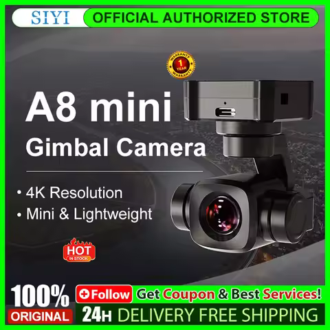 SIYI A8 mini 4K Gimbal Camara 8MP Ultra HD 6X Digital Zoom Gimbal Camera, with 1/1.7" Sony Sensor 95
