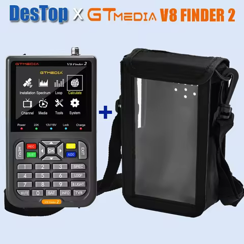 GTMEDIA V8 Finder2 HD Satellite TV Receiver 1080P DVB-S2X/S2/S MPEG-2 MPEG-4 H.264 8 Bit WiFi 2.4G w