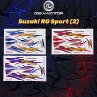 Suzuki RG Sport (2) Body Sticker - Blue / Red / Brown