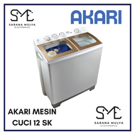 AKARI MESIN CUCI 2 TABUNG 12SK - 12KG MESIN CUCI 2 TABUNG