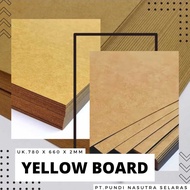 YELLOW BOARD 1300 GSM 78 X 66 X 2MM 5-Piece/