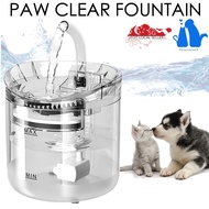 [TRANSPARENT WATER FOUNTAIN] Pet Feeder Cat Feeder Dog Feeder Auto Water Feeder Pet Bowl Water Bowl