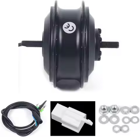 36V 250W Electric Bicycle Front Hub Motor Threaded Brushless Gearless Flywheel E-Bike Conversion Kit