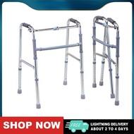 Adult Walker Crutch Cane Stick - Stainless Steel Folding Walking Aid for Elderly Adult Walker Adjust