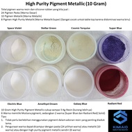 High Purity Pigment 10 Gr - Pearlscent Pigment Mica Powder Bubuk - Bubuk Pigmen -  Cat Resin Pewarna