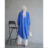 Kemeja Wanita Oversize Linen - Dwyne Tunik