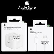 Apple 40W Dynamic Power Adapter with 60W Max iPhone 17, 16, 15, 14 Fast Charger Cable
