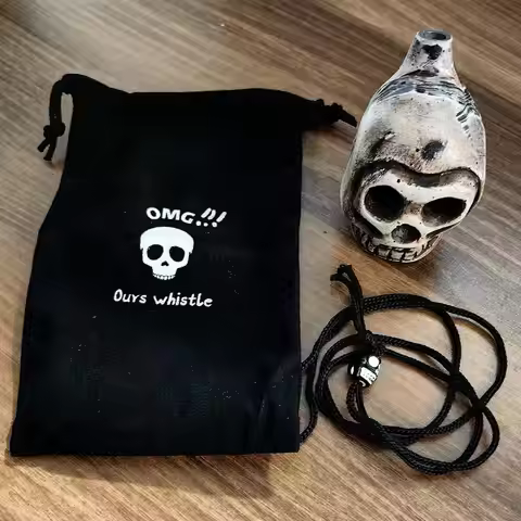 Aztec Death Whistle Loud Spooky Human-like Screams Battle Whistle outdoor Camping Emergency Whistle