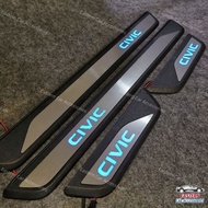 Honda Civic FE 2022-2024 Blue LED Side Door Step Car Door Scuff Car Accessories