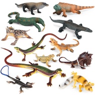 Simulation Amphibious Reptile Lizard Animal Toy Stone Dragon Komodo Lizard Umbrella Lizard Gecko Tri