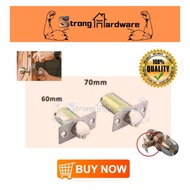 Cylindrical/Tubular Door Lock Tongue Spring Latch Backset Part Cylindrical Door Lock Replacement Acc