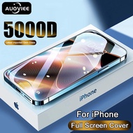 AUOVIEE 5000D เต็มฝาครอบป้องกันกระจกสำหรับ iPhone 11 12 13 Pro Max XS Max X XR ป้องกันหน้าจอบน iPhone 13 Pro XR 6 7 8บวกแก้ว
