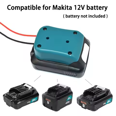 Battery Adapter for Makita 10.8V-12V Li-ion Battery Power Wheels Adapter DIY Power Connector for Mak