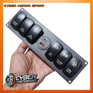 TOMBOL 12v 24 volt universal car dashboard panel charger usb charger fast charging type C volt meter