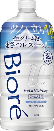 花王 Biore u The Body 泡沫型沐浴乳 補充包 純淨皂香 780ml