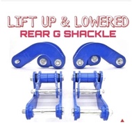 4X4 JS1 LIFT UP 2" DOUBLE SHACKLE HILUX NAVARA D-MAX 2013-2019