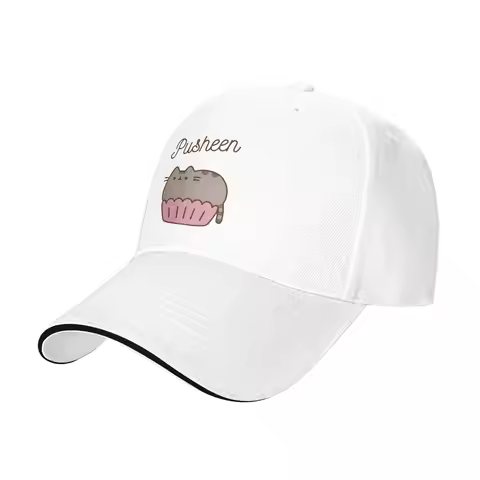 P-pusheen Cat Baseball Cap Stylish Women Men Trucker Hat Breathable Print Outdoor Sports Baseball Ca