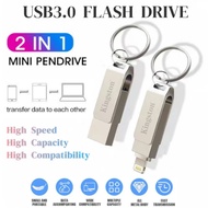 2 in 1 Usb Flash Drive 2TB Otg Pendrive 1TB Usb Thumbdrive Otg for iPhone Pendrive Storage
