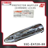YAMAHA LC135 MUFFLER PROTECTOR 55C-E4728-00 EXHAUST COVER V2 V3 V4 LC 4S 5S CHROME STANDARD 100% ORI