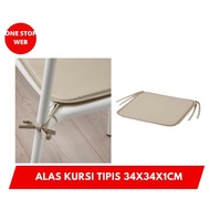 BRAM Thin Bench Mat Office Chair Cushion Box Chair Cushion 34x34Cm IK40484