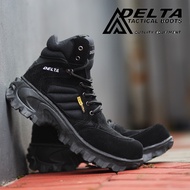 Sepatu Boots Pria Original Premium Delta Low GZ Tactical Bahan Kulit Asli Sepatu Hiking Gunung Safet
