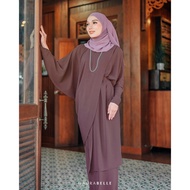 HAURABELLE KURUNG KAFTAN DAYANG CEY CREPE IRONLESS BERTALI eksklusif