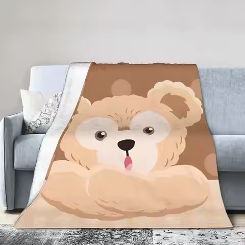 Duffy Bear And Friends Blanket StellaLou LinaBell Plush Novelty Soft Throw Blankets for Coverlet All