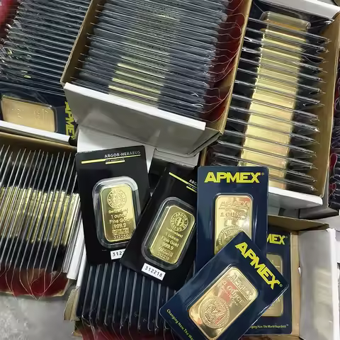 5g 20g 1oz High Quality Valcambi Gold Plated Bar Non-Magnetic Gold Plated Bullion Sealed Packaging C